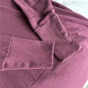 Garnet Hill cowl neck Long Sleeve tunic Top medium purple maroon